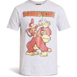 Donkey Kong Nintendo Graphic Tee Shirt NWOT Gray Medium Hybrid Apparel